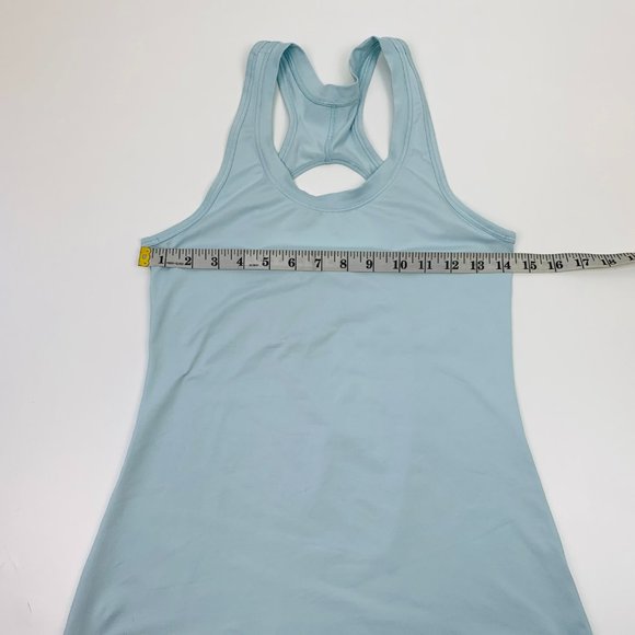 Athleta Nitro Tank Top Lightweight Keyhole Back Yoga Gym Blue Size XS - Picture 7 of 9